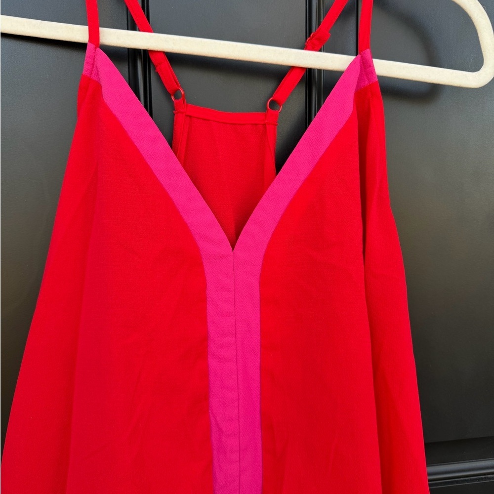 Red and Pink Sleeveless Top - Picture 2 of 4